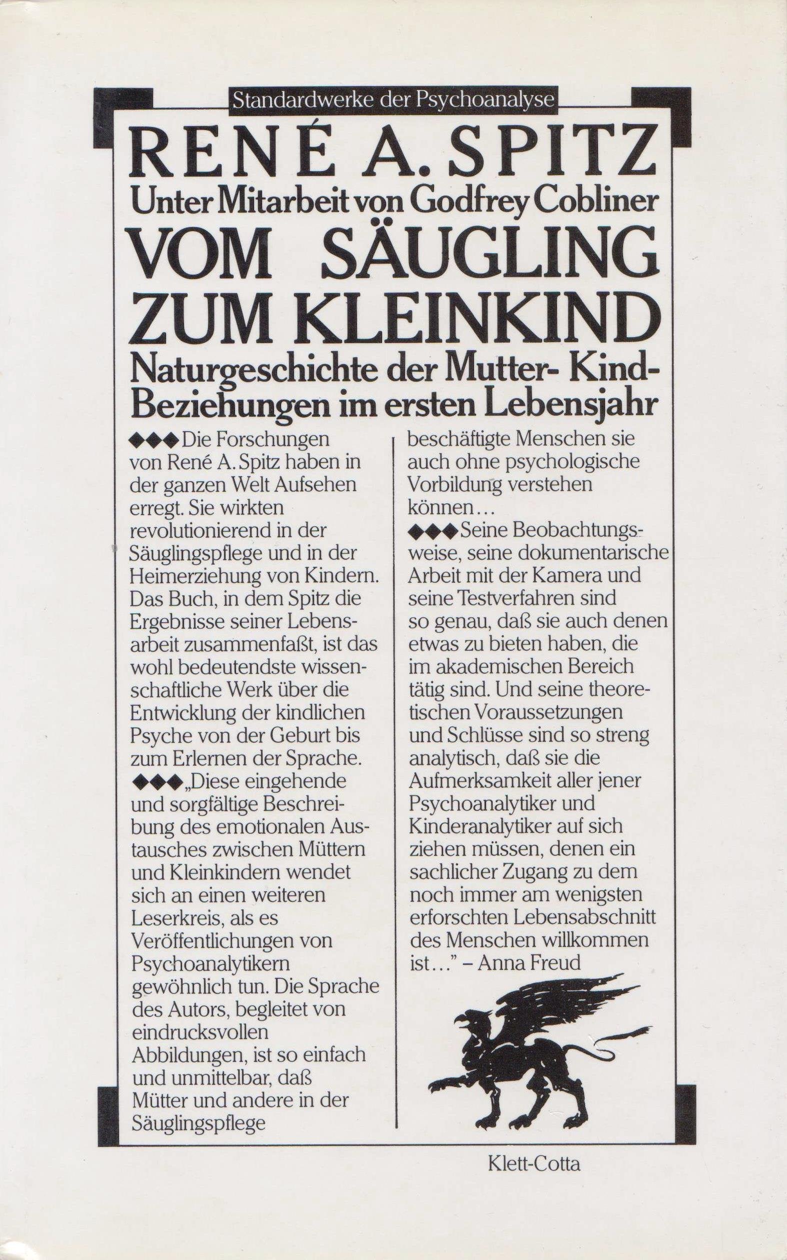 Vom Säugling zum Kleinkind. Naturgeschichte der Mutter-Kind-Beziehungen im ersten Lebensjahr 6. Auflage Books