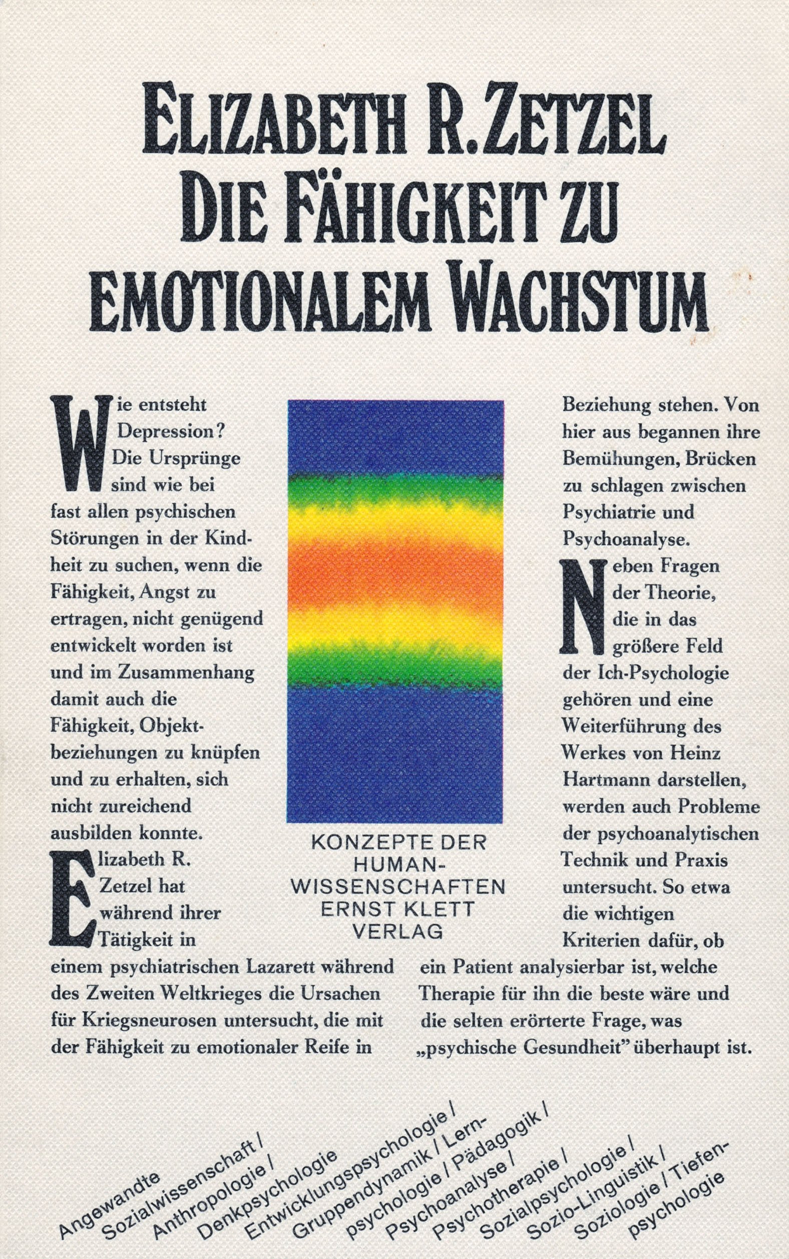 Die Fähigkeit zu emotionalem Wachstum Psychology