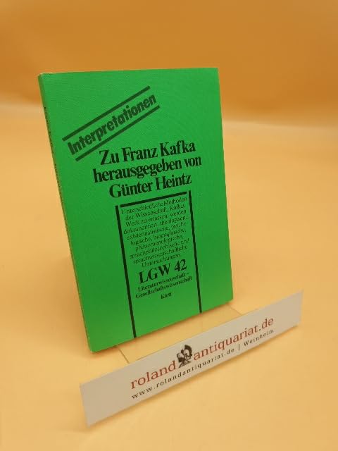 Zu Franz Kafka. Interpretationen Books