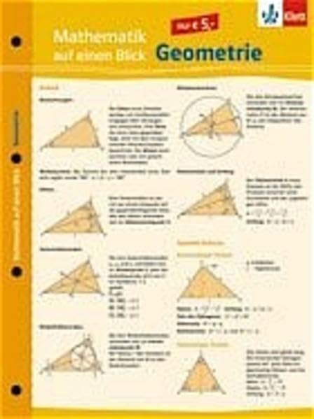 Mathematik auf einen Blick: Geometrie Maps & Plans