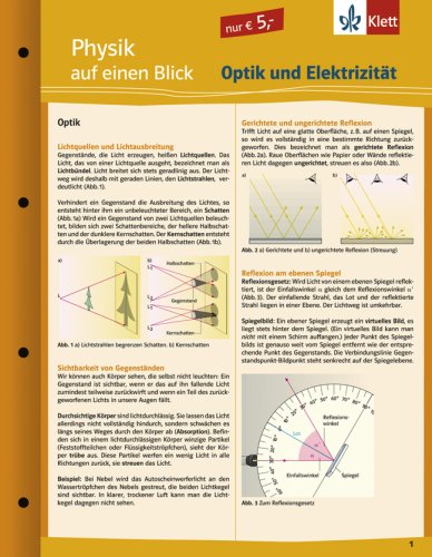 Physik auf einen Blick: Optik und Elektrizität Study Guides Books