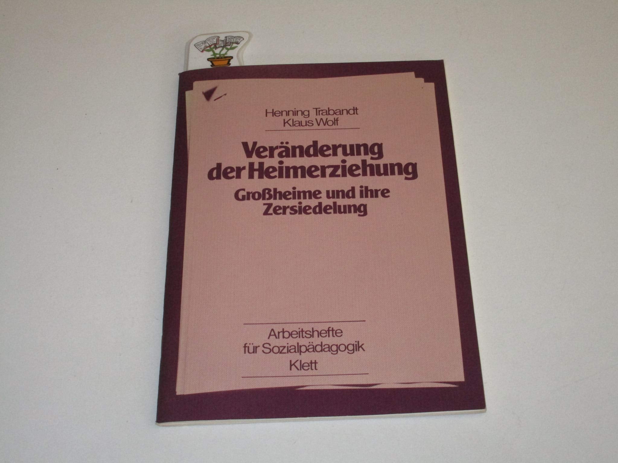 Veränderung der Heimerziehung. Grossheime und ihre Zersiedelung Books