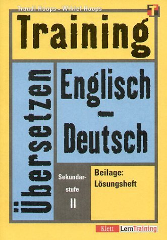 Product Image: Training, Übersetzen Englisch-Deutsch, Sekundarstufe II