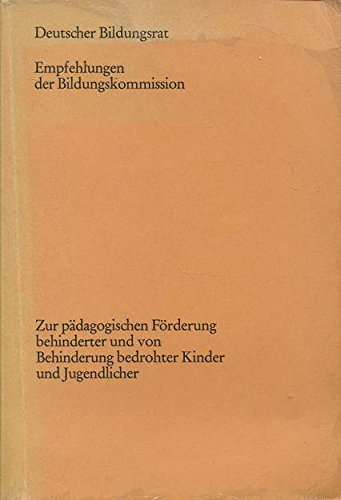 Zur pädagogischen Förderung behinderter und von Behinderung bedrohter Kinder und Jugendlicher Books