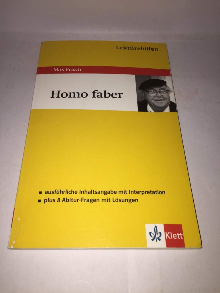 Lektürehilfen Max Frisch "Homo Faber" Study Guides