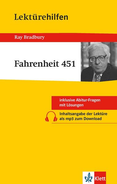 Lektürehilfen Ray Bradbury Fahrenheit 451 Study Guides