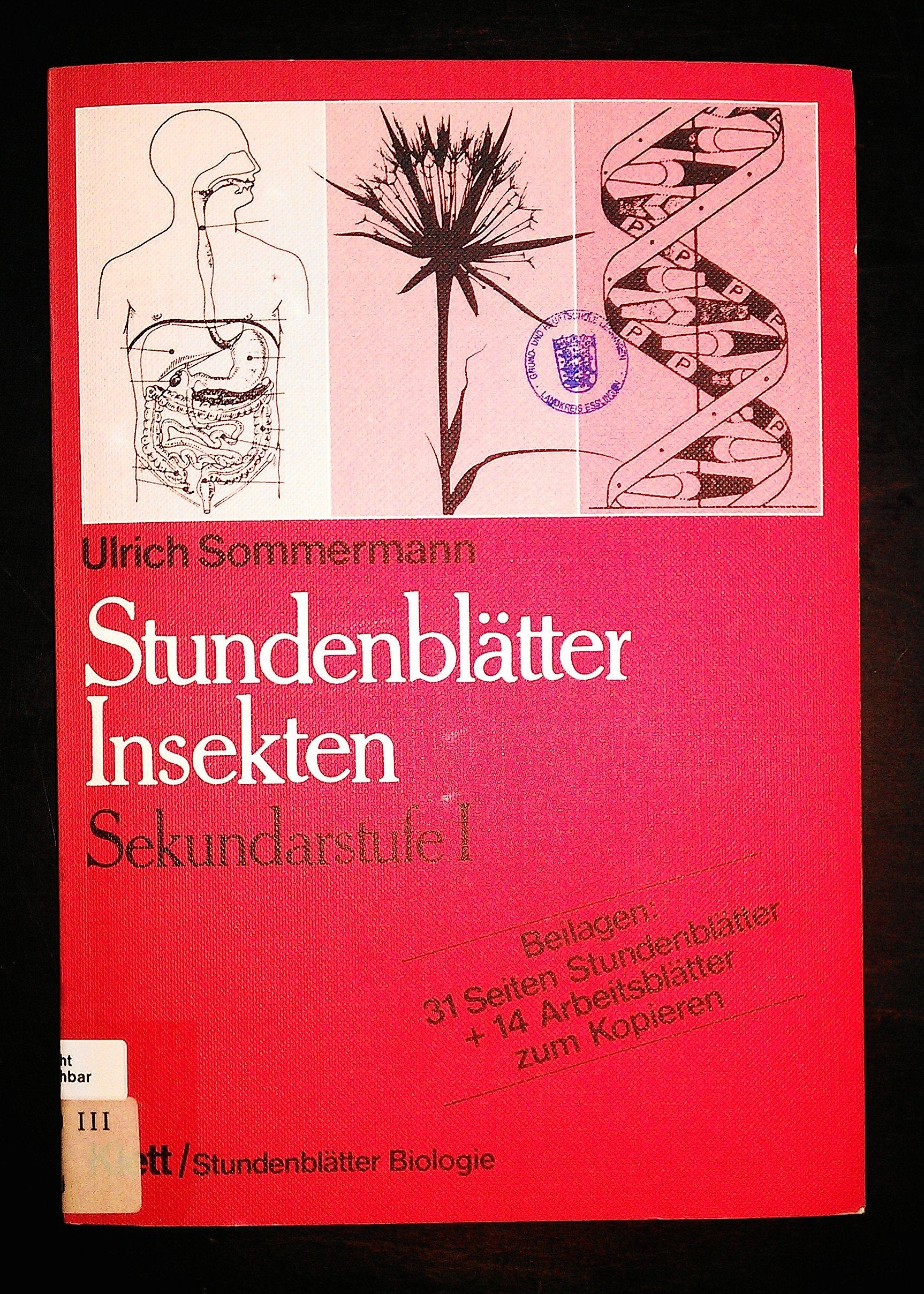 Stundenblätter Insekten. Sekundarstufe I Books