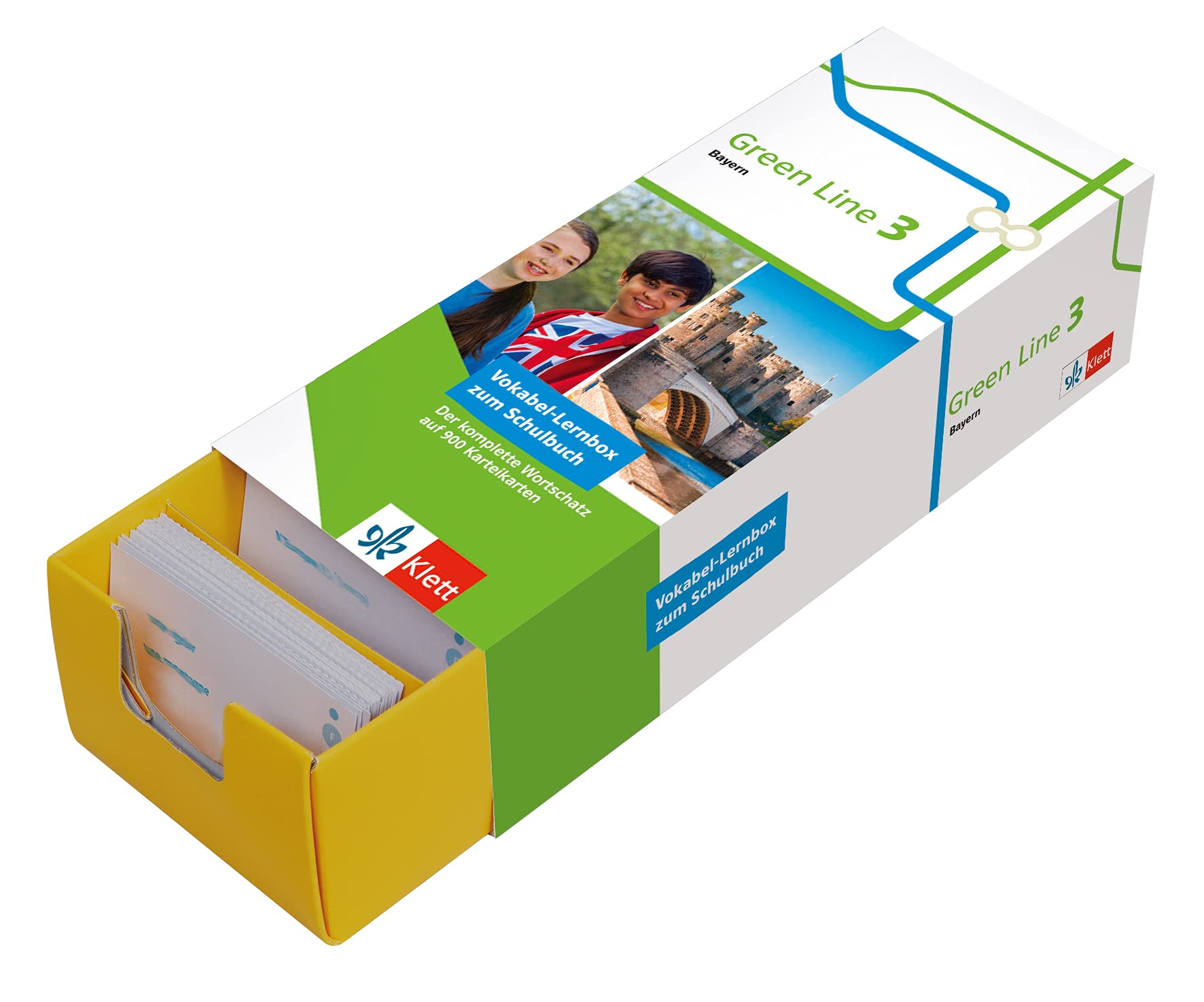 Green Line 3 Bayern Klasse 7 Vokabel-Lernbox zum Schulbuch Foreign Languages ​​& Dictionaries