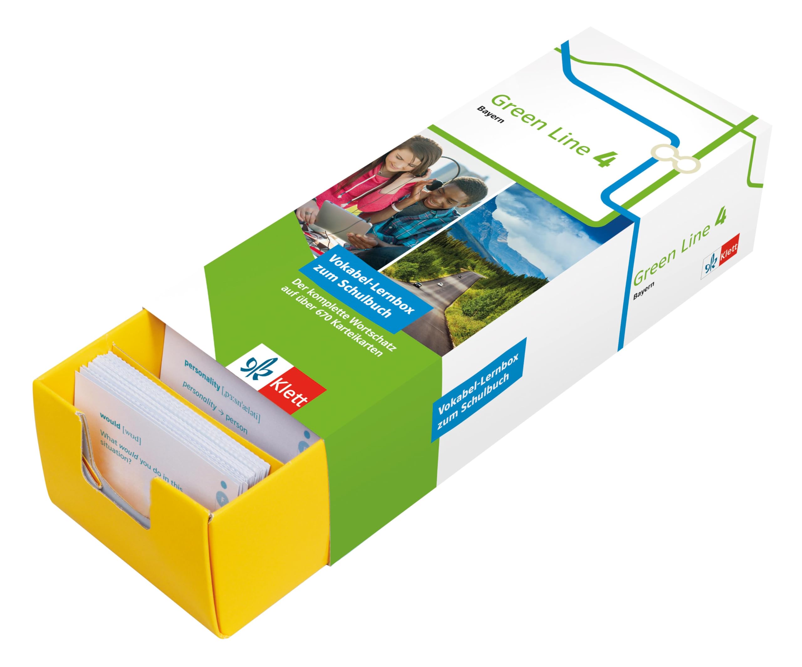 Klett Green Line 4 Bayern Klasse 8 Vokabel-Lernbox zum Schulbuch Foreign Languages ​​& Dictionaries