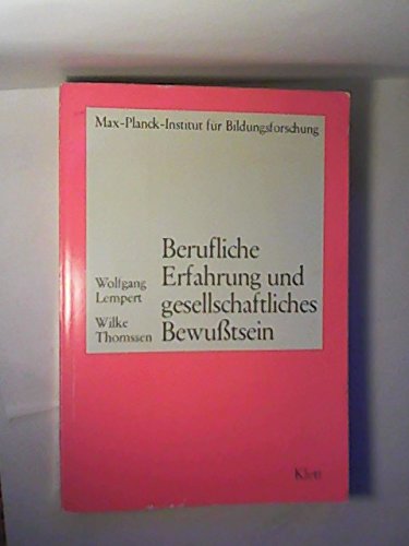 Berufliche Erfahrung Und Gesellschaftliches Bewußtsein Books
