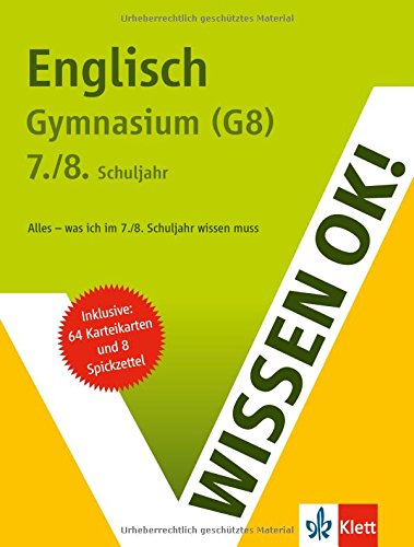 Wissen ok! Englisch 7./8. Klasse Gymnasium (G8) Study Guides
