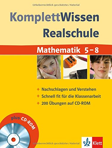 KomplettWissen Realschule Mathematik 5.-8. Klasse. Mit CD-ROM Study Guides