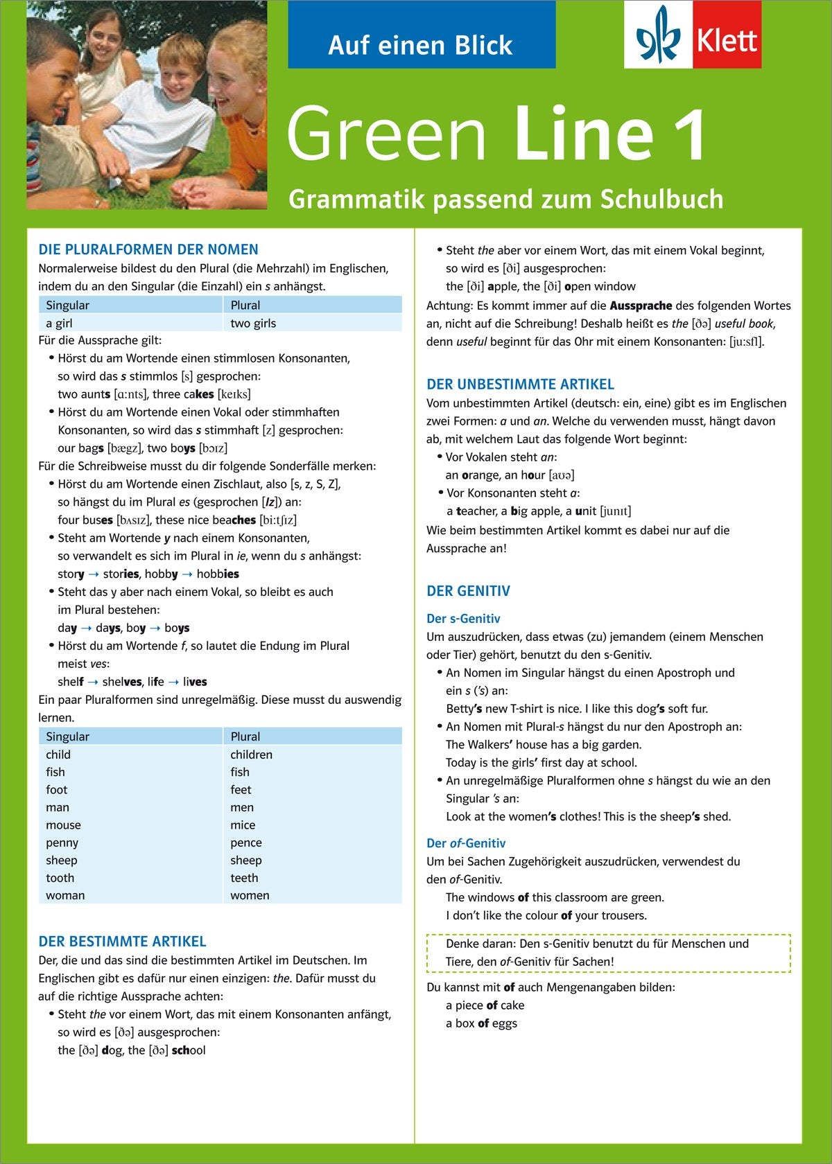 Green Line 1. Alles auf einen Blick. Grammatik Foreign Languages ​​& Dictionaries