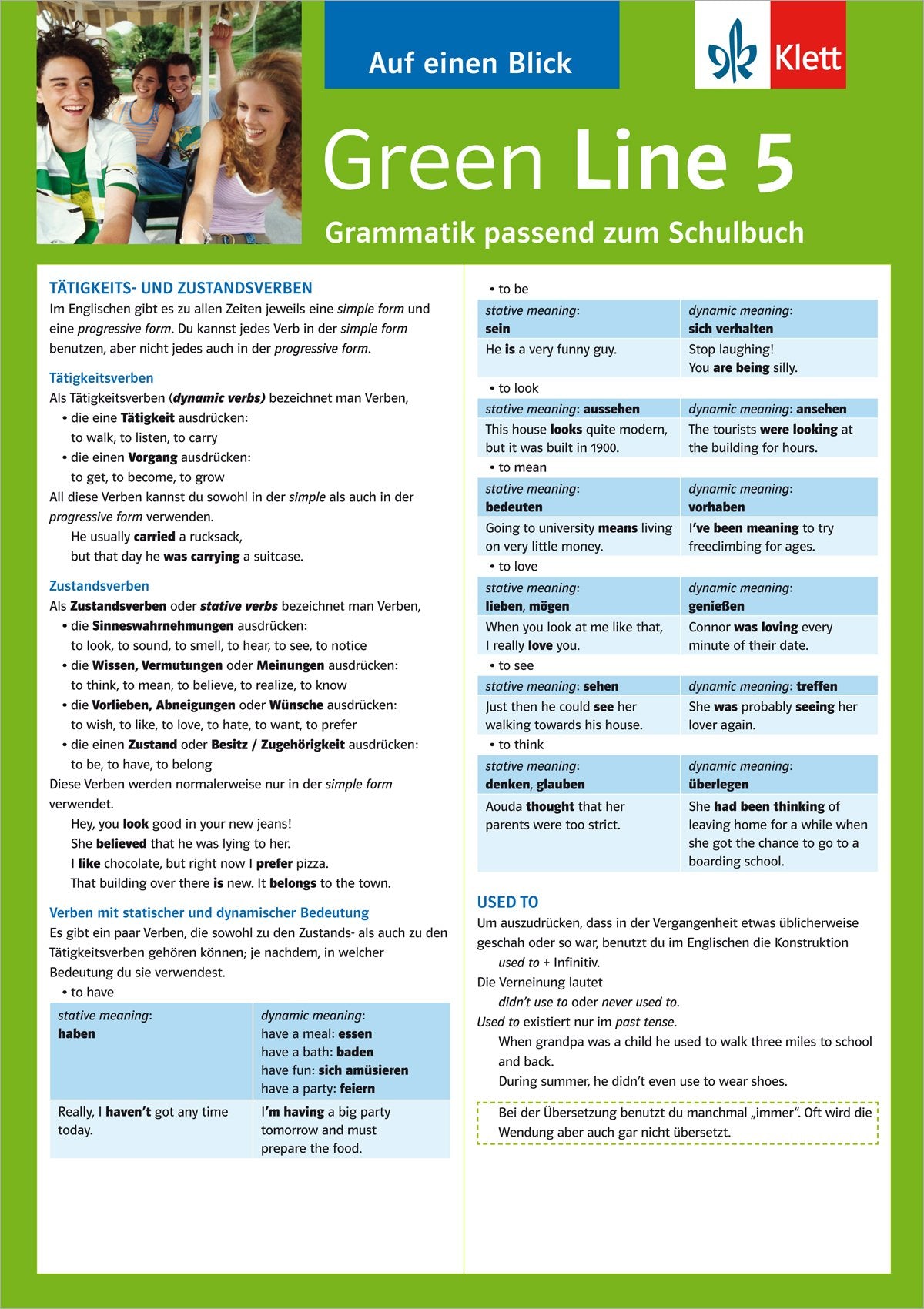 Green Line 5. Alles auf einen Blick. Grammatik Foreign Languages ​​& Dictionaries