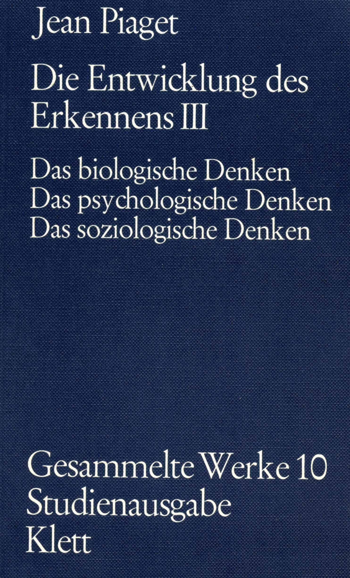 Die Entwicklung des Erkennens III Books