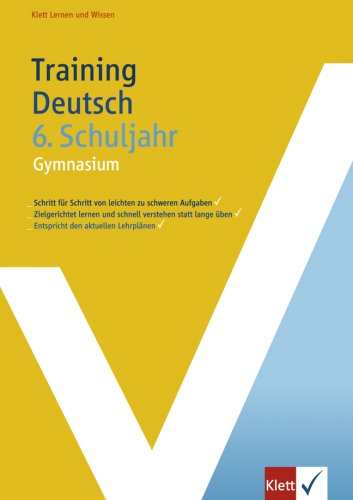 Training Deutsch 6. Schuljahr Deutsch Study Guides