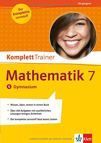 KomplettTrainer Mathematik 7. Klasse: Gymnasium Study Guides
