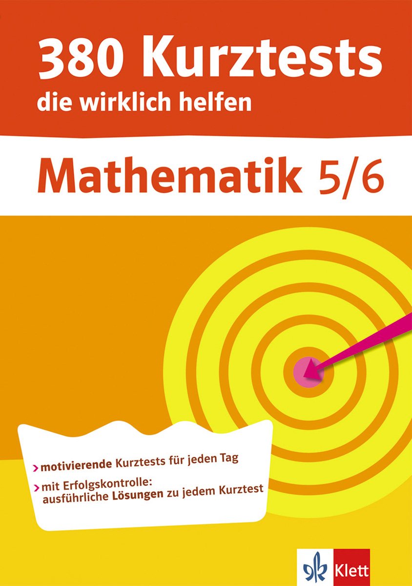 380 Kurztests die wirklich helfen, Mathematik 5./6. Klasse, Übungen mit Selbstkontrolle Study Guides