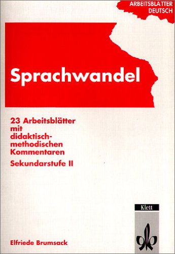 Arbeitsblätter Deutsch. Sprachwandel. RSR Study Guides