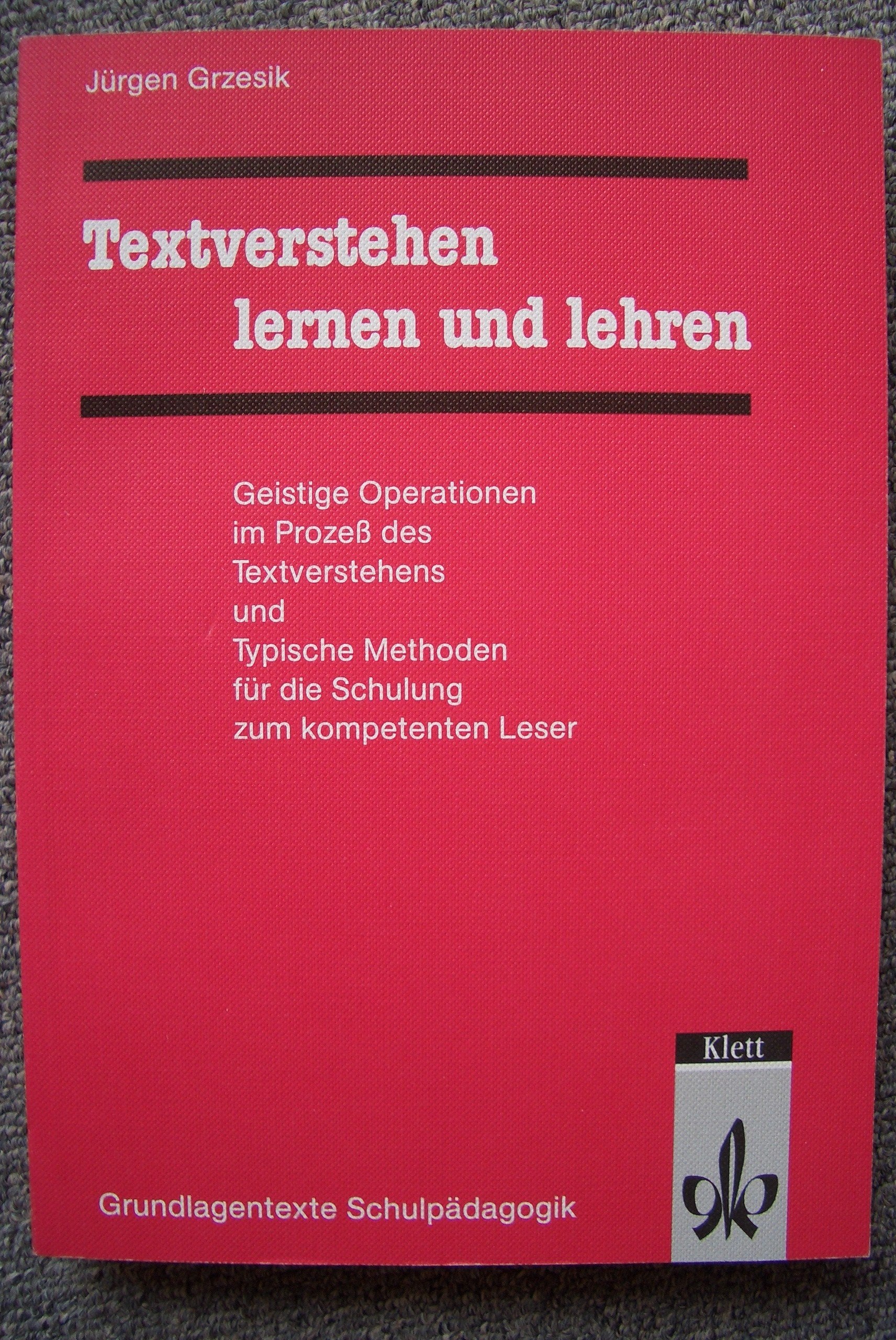 Product Image: Textverstehen lernen und lehren