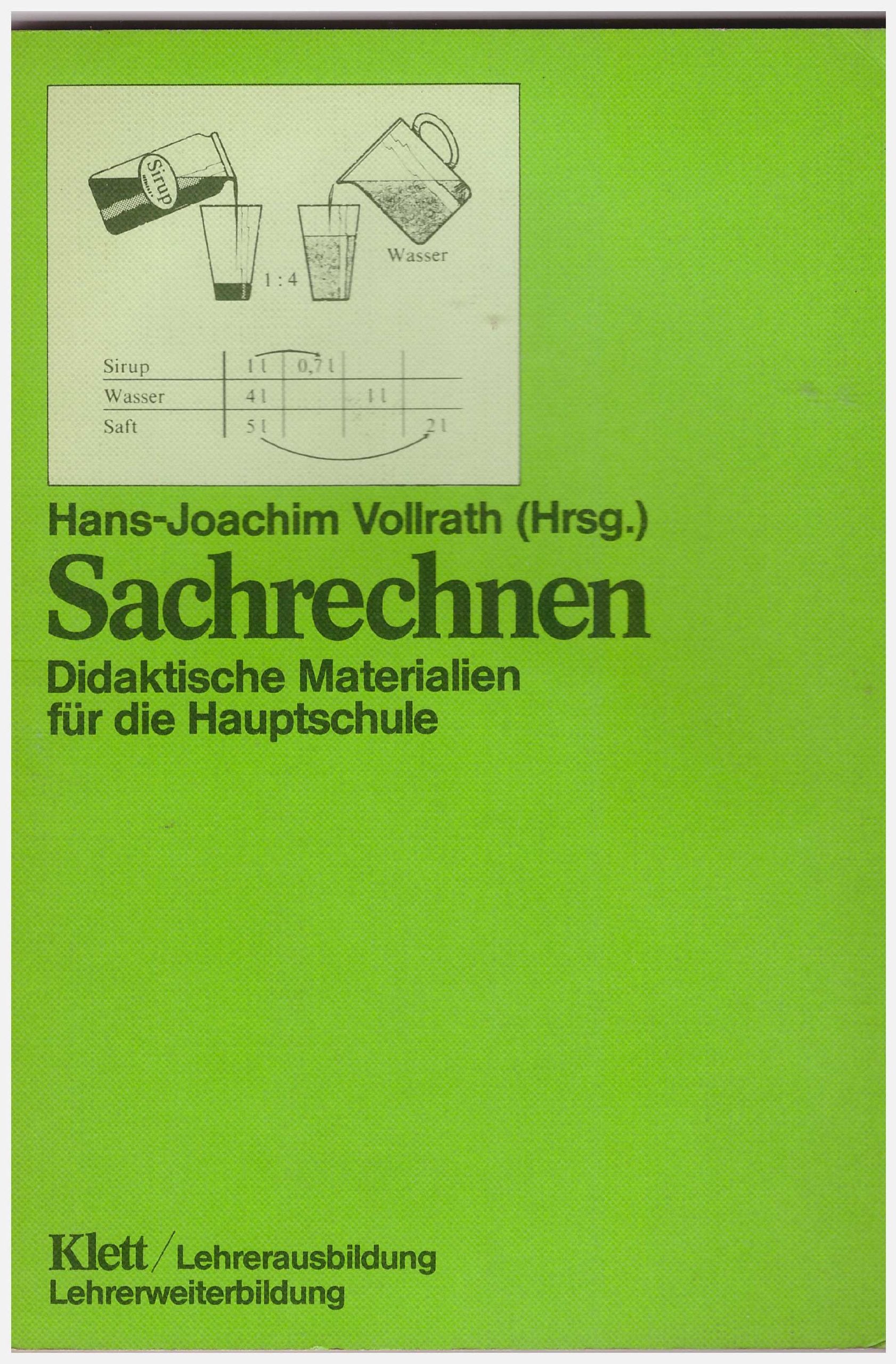 Sachrechnen. Didaktische Materialien für die Hauptschule Education & Training