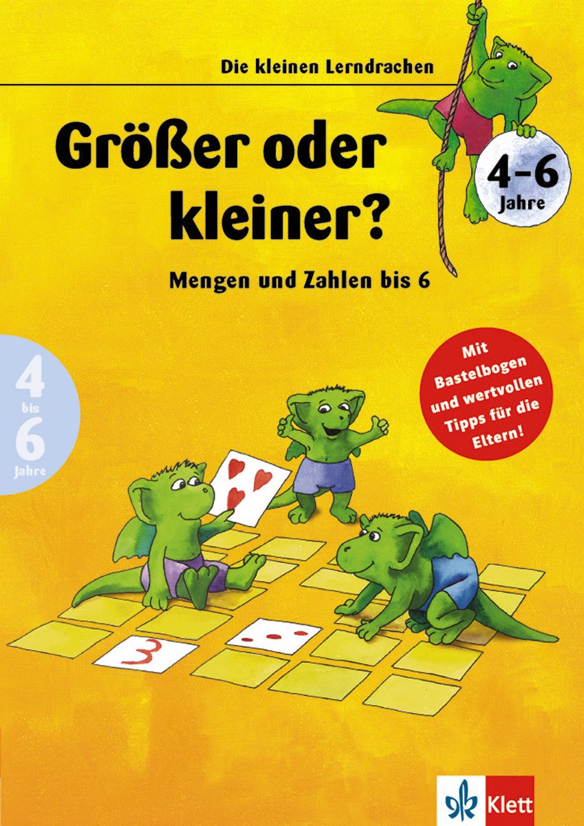 Größer oder kleiner?: Mengen und Zahlen bis 6 (Die kleinen Lerndrachen) Study Guides