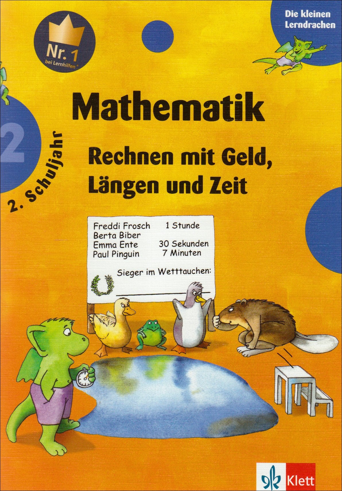Mathematik - Rechnen mit Geld, Längen und Zeit: 2. Schuljahr (Die kleinen Lerndrachen) Study Guides