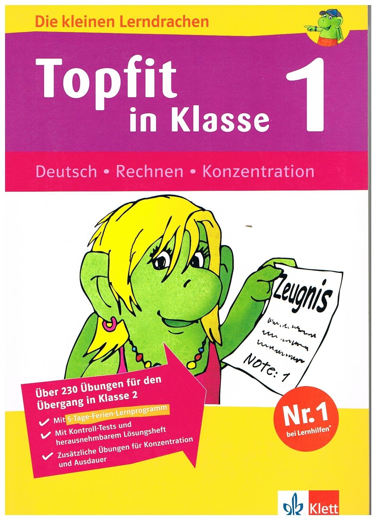 Topfit in Klasse 1: Deutsch - Rechnen - Konzentration Study Guides
