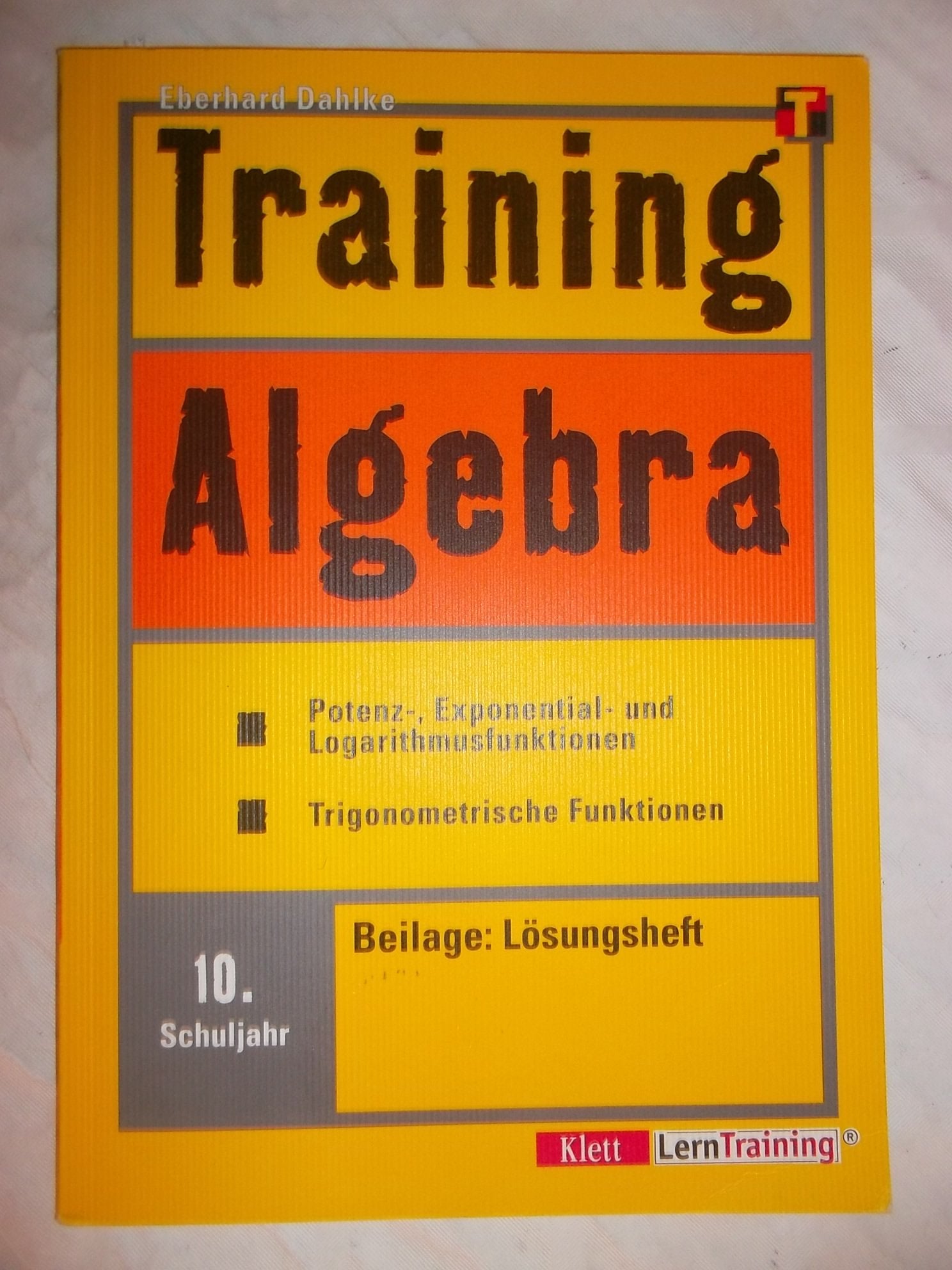 Training, Algebra, 10. Schuljahr book