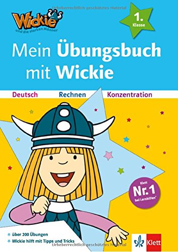 Mein Übungsbuch mit Wickie: Deutsch, Rechnen und Konzentration: Deutsch, Rechnen, Konzentration 1. Klasse (Lesen lernen mit Wickie und die starken Männer) Study Guides