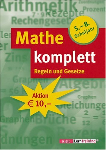 Mathe komplett: Regeln und Gesetze. 5.-8. Schuljahr Books