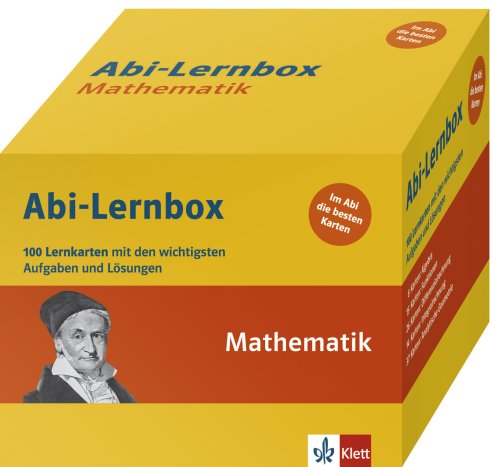 Abi-Box Mathematik: Die 100 wichtigsten Aufgaben und Lösungen auf Lernkarten Learning & Reference