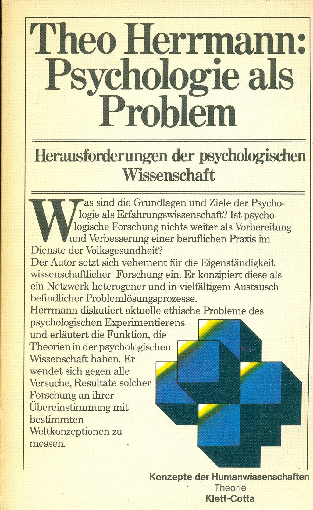 Psychologie als Problem: Herausforderungen d. psycholog. Wissenschaft Psychology