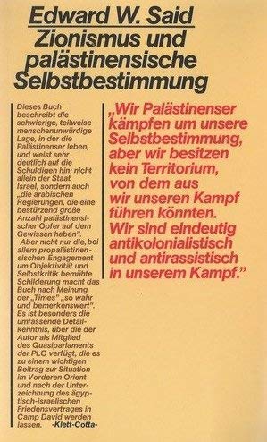 Zionismus und palästinensische Selbstbestimmung Politics & History