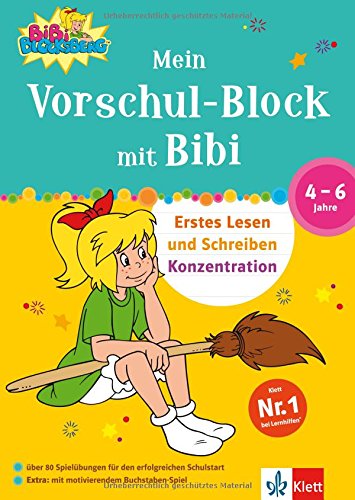 Mein Vorschul-Block mit Bibi: Erstes Lesen und Schreiben, Konzentration. 4 - 6 Jahre book