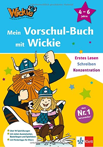 Wickie und die starken Männer - Mein Vorschul-Buch mit Wickie, Erstes Lesen, Schreiben, Konzentration; 4-6 Jahre Study Guides