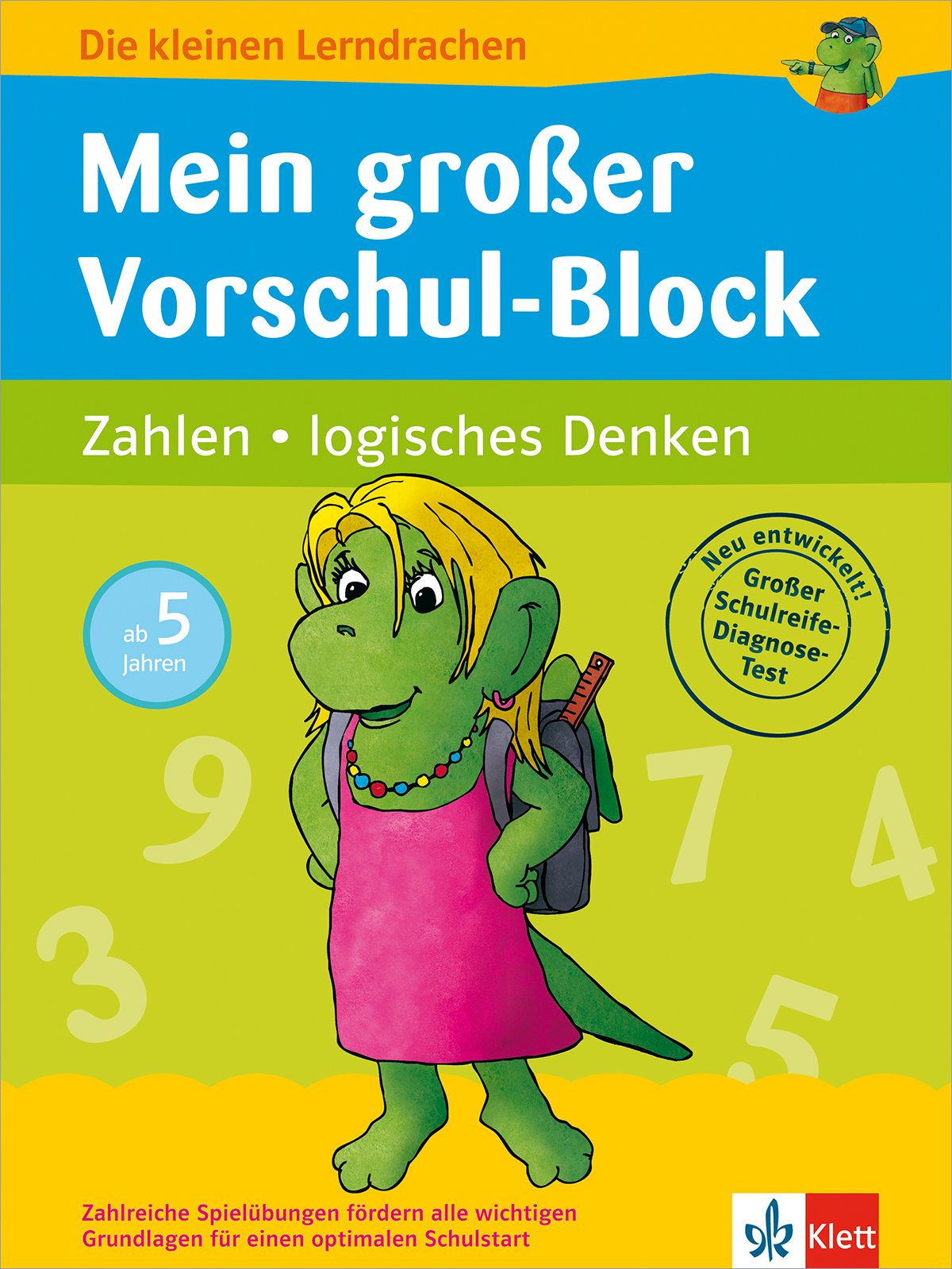 Klett Mein großer Vorschul-Block: Zahlen, logisches Denken. Vorschule ab 5 Jahren (Die kleinen Lerndrachen): Zahlen, logisches Denken ab 5 Jahren Study Guides