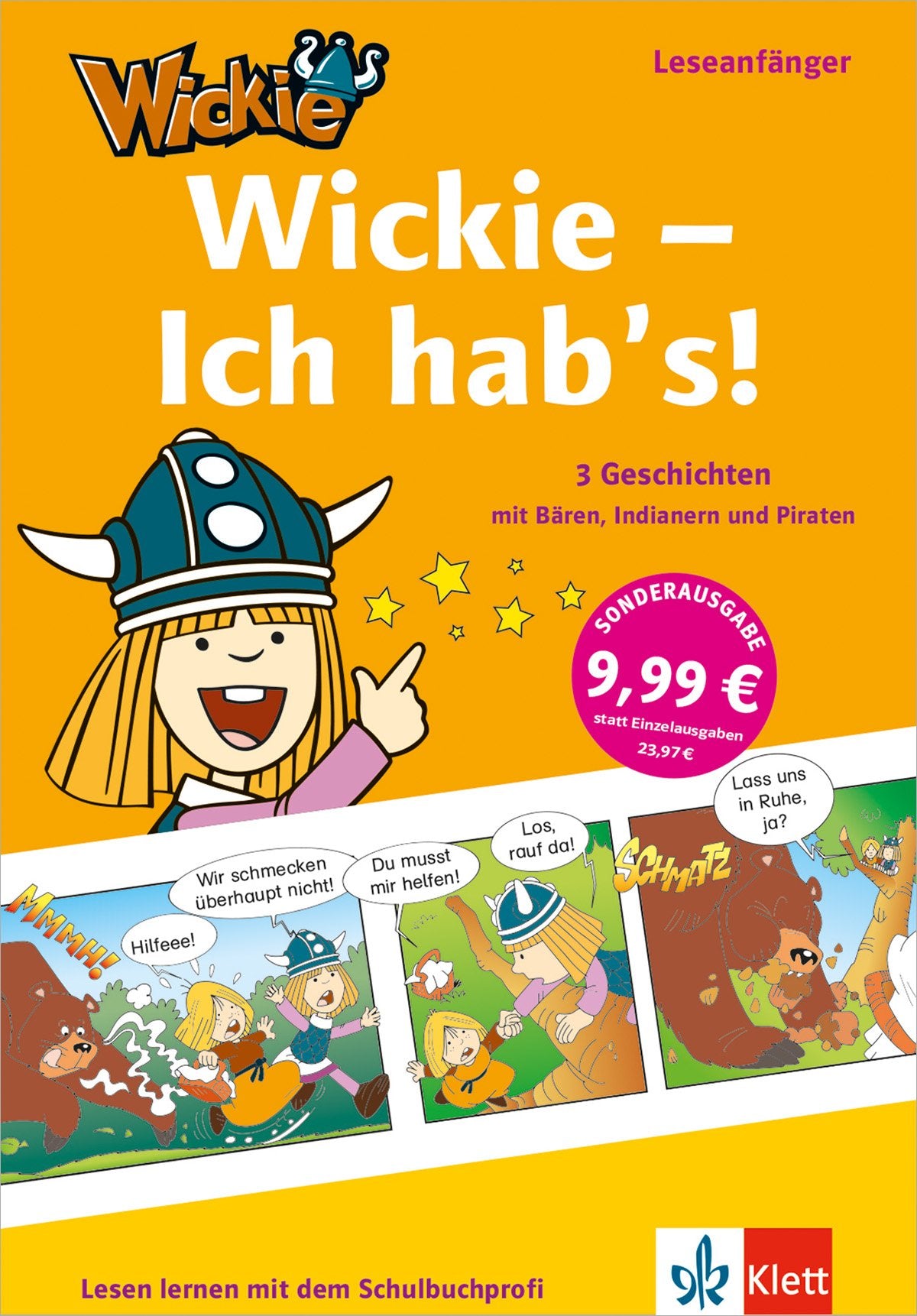 Wickie und die starken Männer - Ich hab's - 3 Geschichten in einem Band - Lesen lernen mit Comics - Leseanfänger ab 6 Jahren: 3 Geschichten mit Bären, ... lernen mit Wickie und die starken Männer) Novels & Short Stories