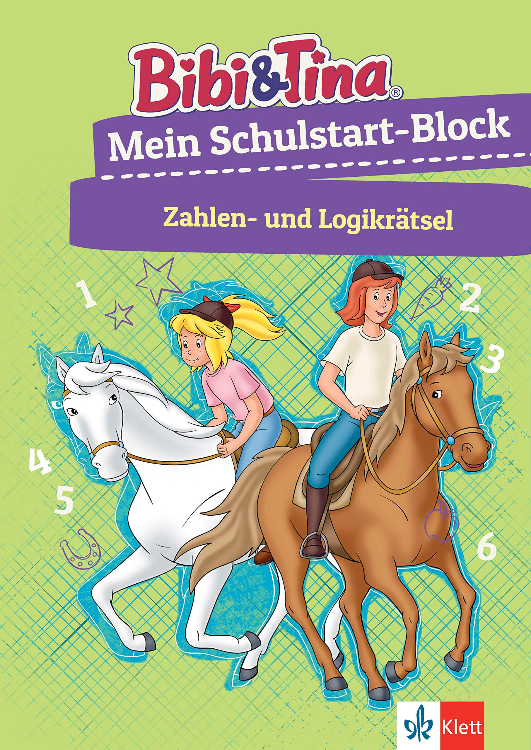 Bibi & Tina Mein Schulstart-Block Zahlen- und Logikrätsel: Vorschule, ab 5 Jahren (Bibi und Tina) Study Guides