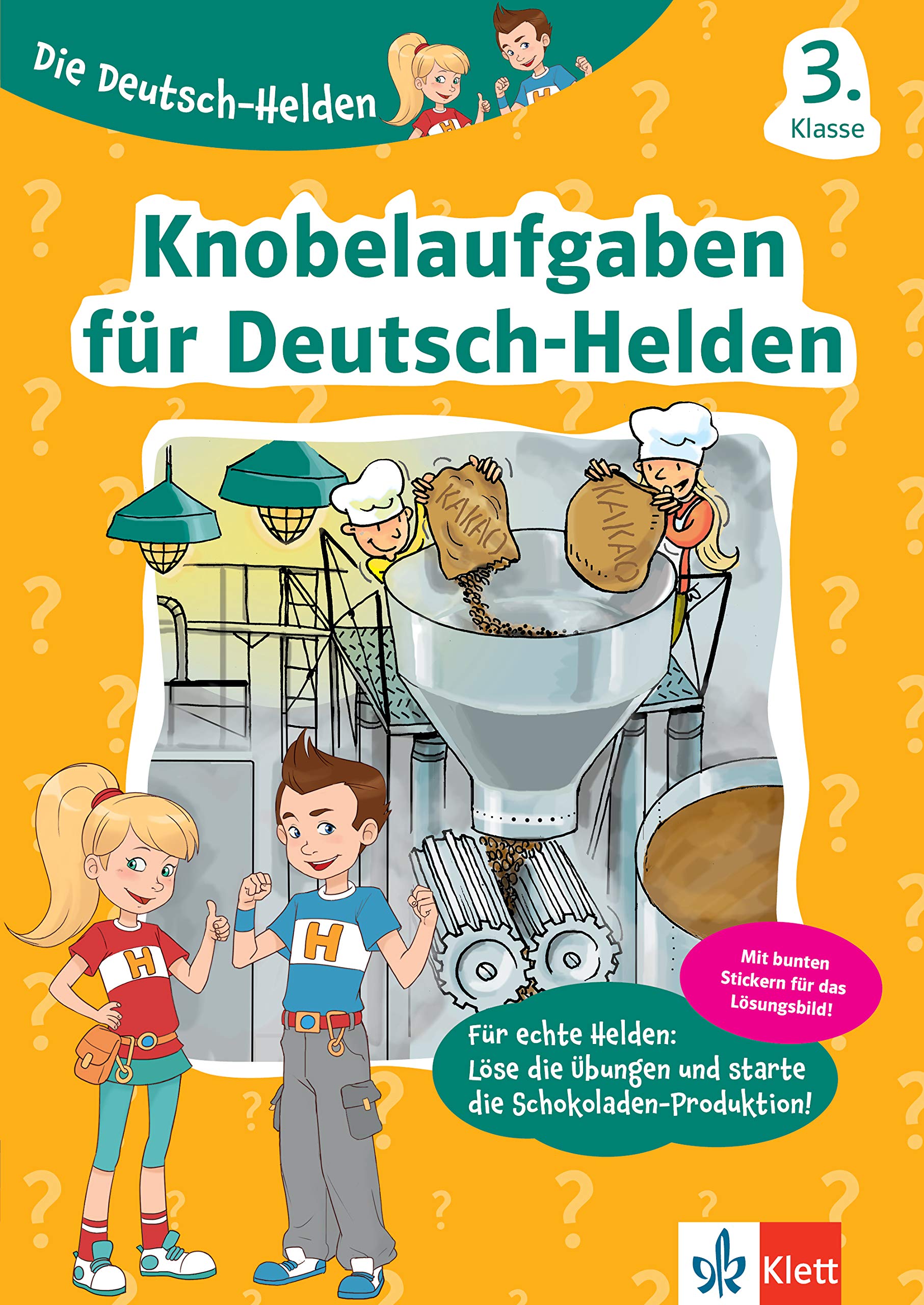 Klett Knobelaufgaben für Deutsch-Helden 3. Klasse: Grundschule mit Stickern (Die Deutsch-Helden) Study Guides