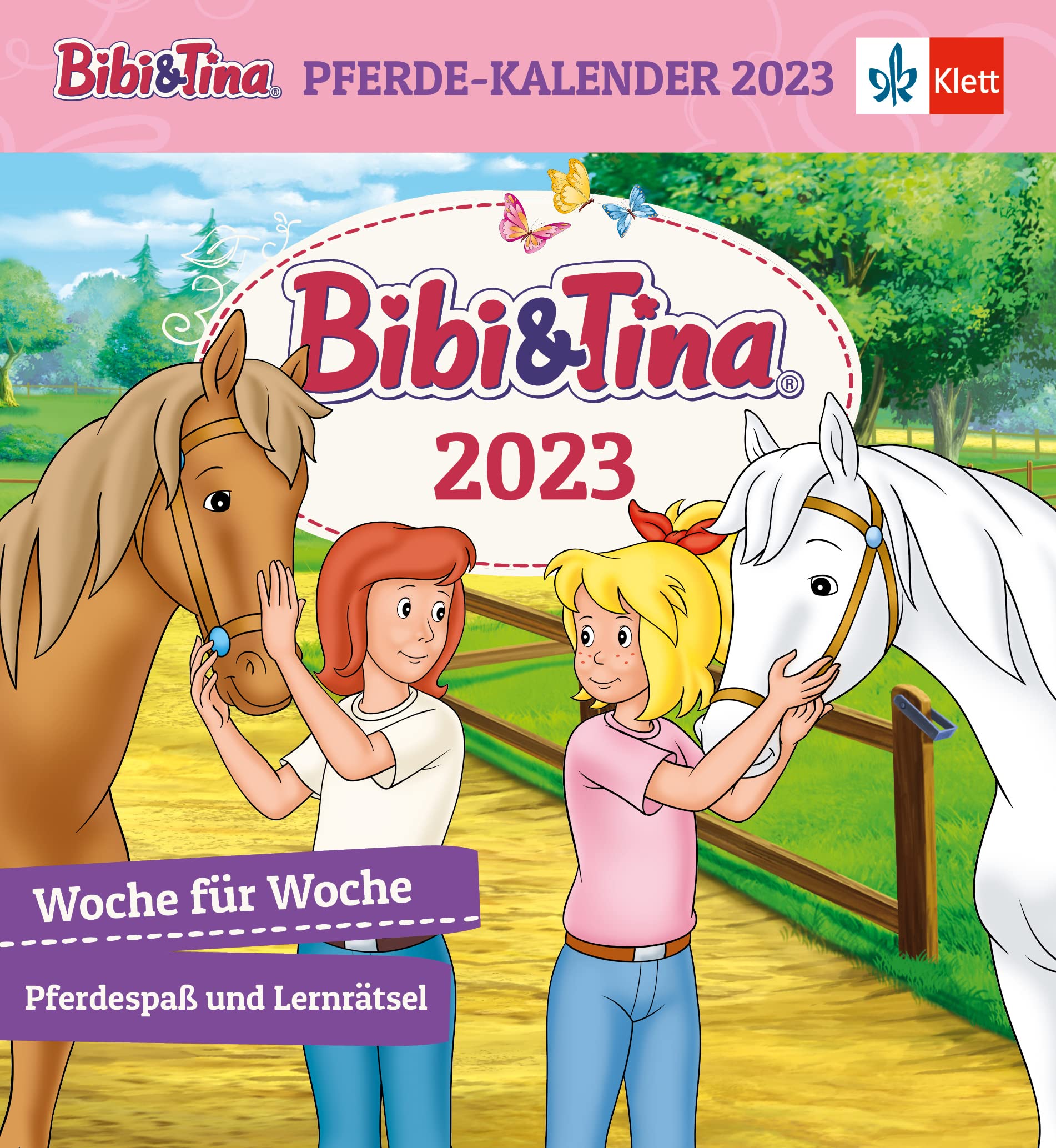 Bibi und Tina Kalender 2023: Postkartenkalender mit Pferdespaß und Lernrätseln, 1. und 2. Klasse, zum Aufstellen und Aufhängen Leisure, Home & Garden