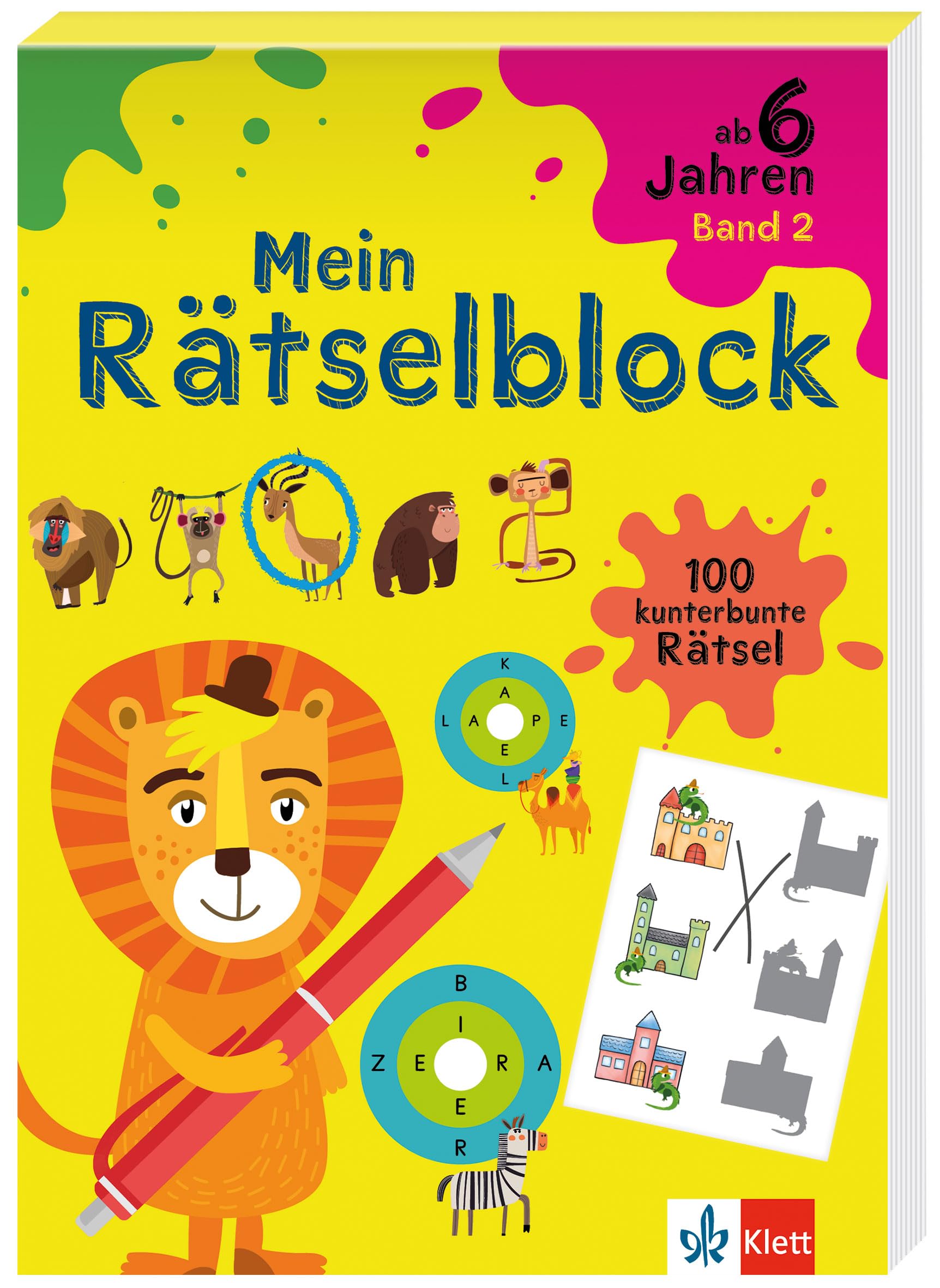 Klett Mein Rätselblock ab 6 Jahren Band 2 Leisure & Fun