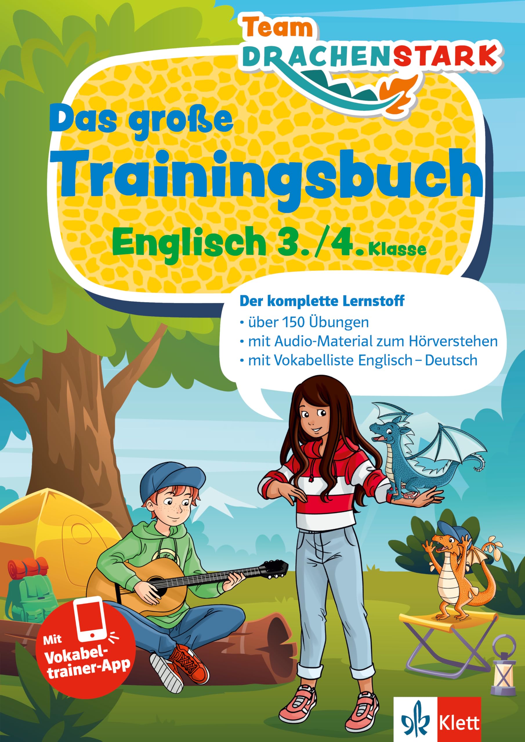 Product Image: Team Drachenstark: Das große Trainingsbuch Englisch 3./4. Klasse