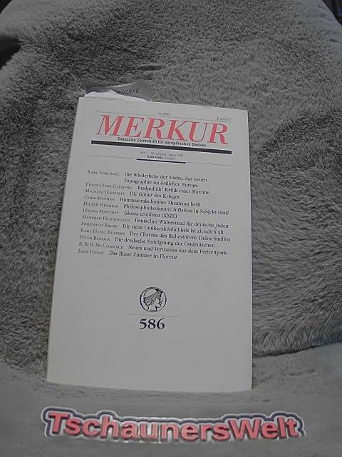 Merkur Deutsche Zeitschrift für europäisches Denken - Nr. 586, Books
