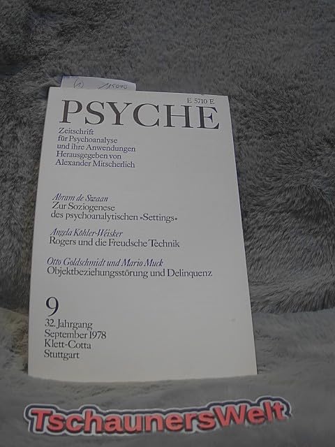 Product Image: Psyche 32. Jahrgang 1978, Heft 9.
