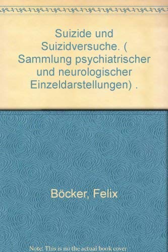 Suizide und Suizidversuche. In der Großstadt, dargestellt am Beispiel der Stadt Köln General education