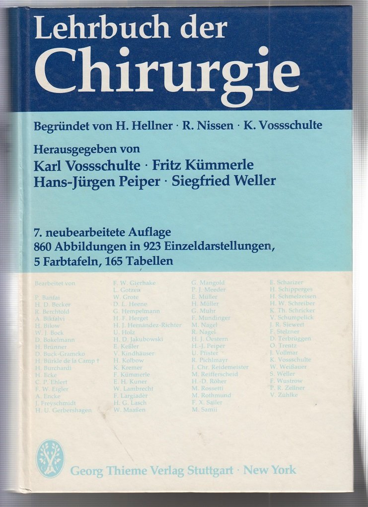 Lehrbuch der Chirurgie Medicine