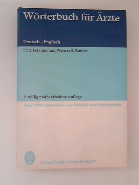 Wörterbuch für Ärzte. Deutsch - Englisch. Books