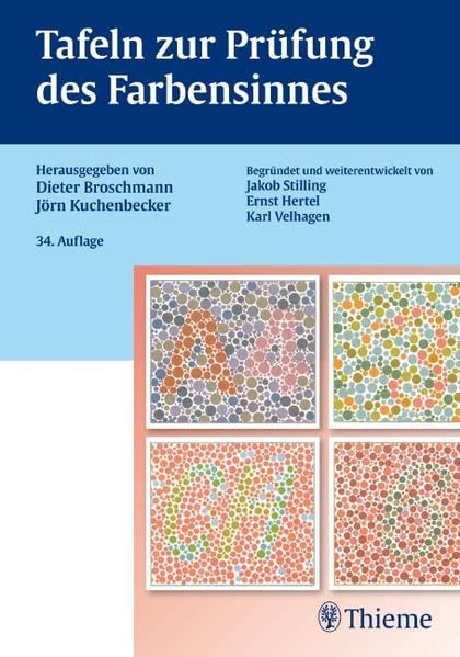 Tafeln zur Prüfung des Farbensinnes Medicine