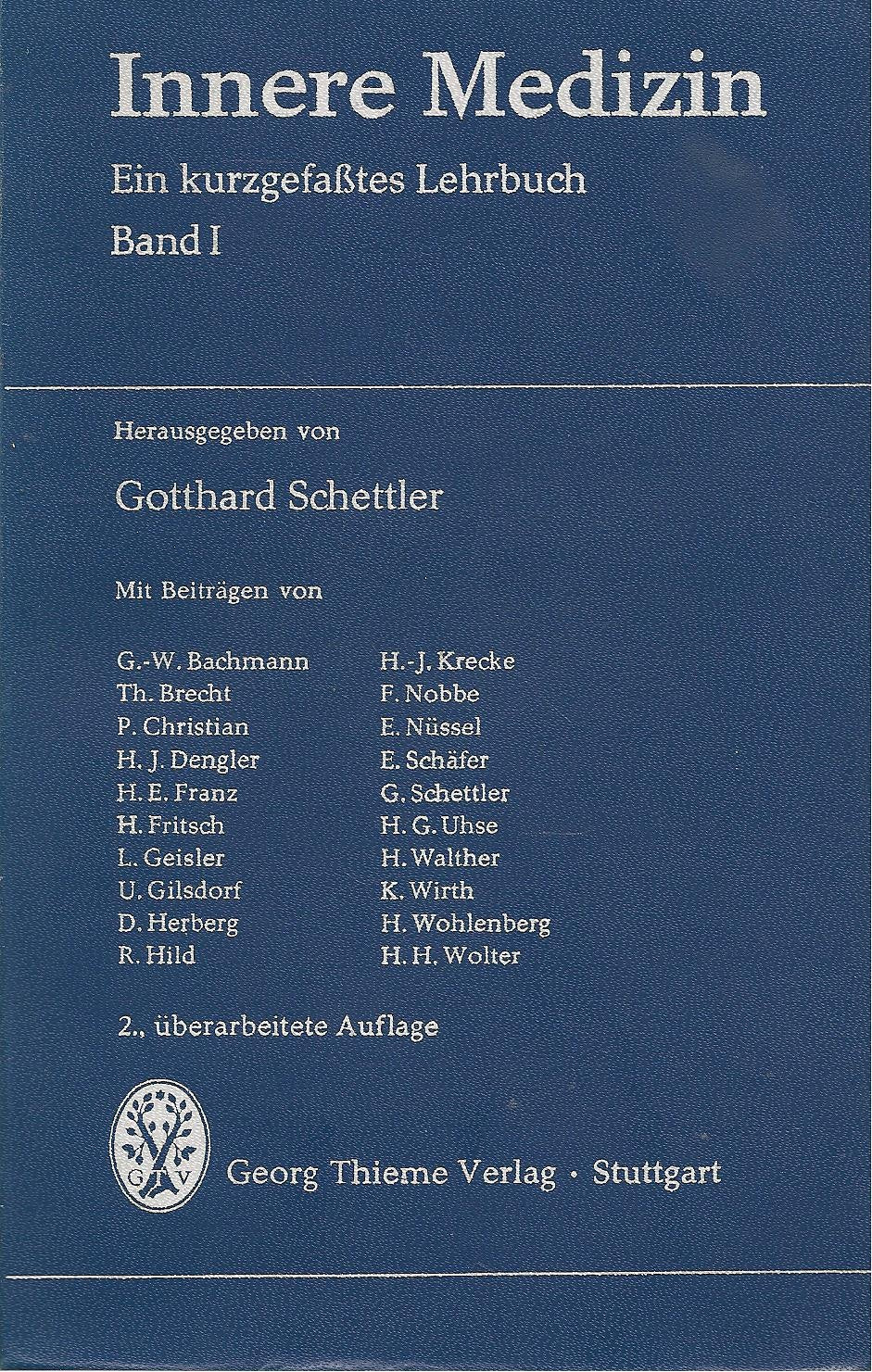 Innere Medizin , ein kurzgefasstes Lehrbuch Medicine